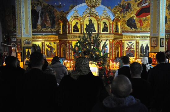 Празднование Рождества в городах России