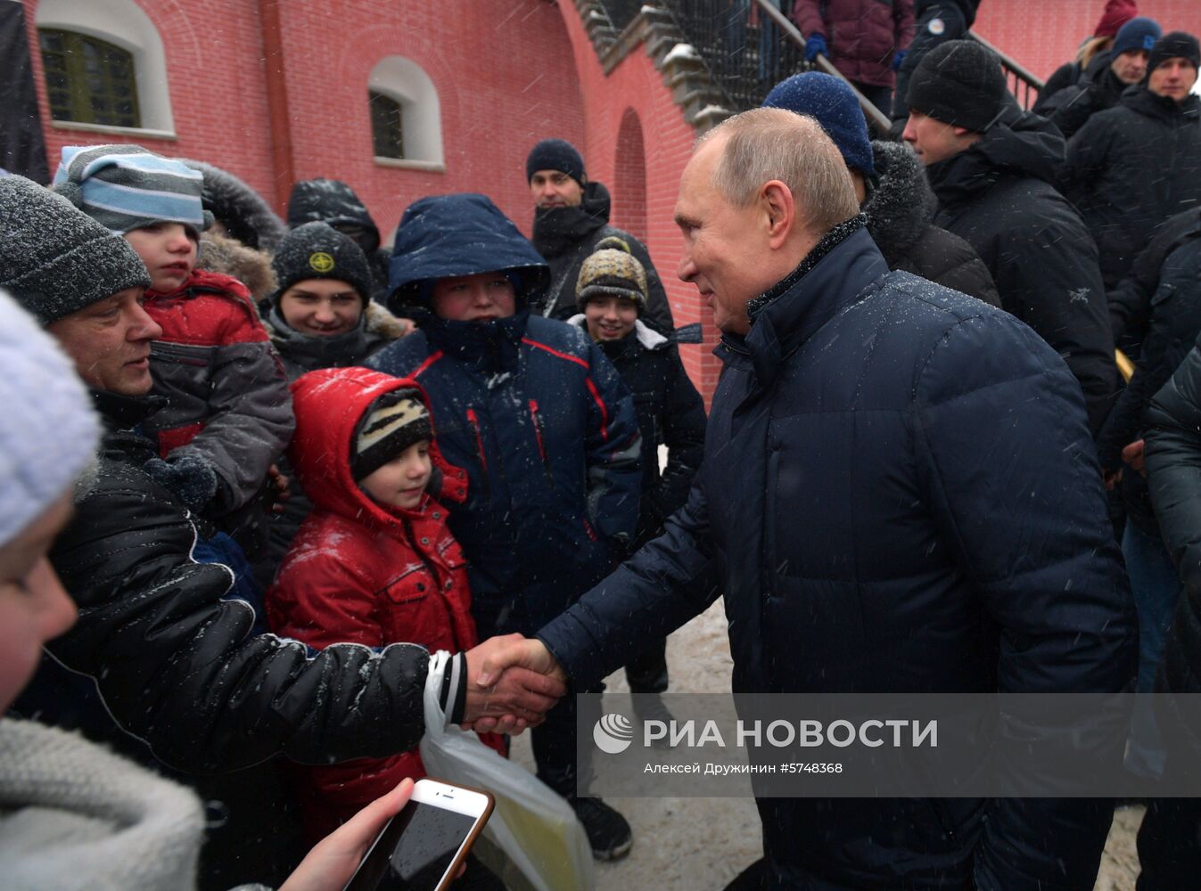 Президент РФ В. Путин посетил Петропавловскую крепость