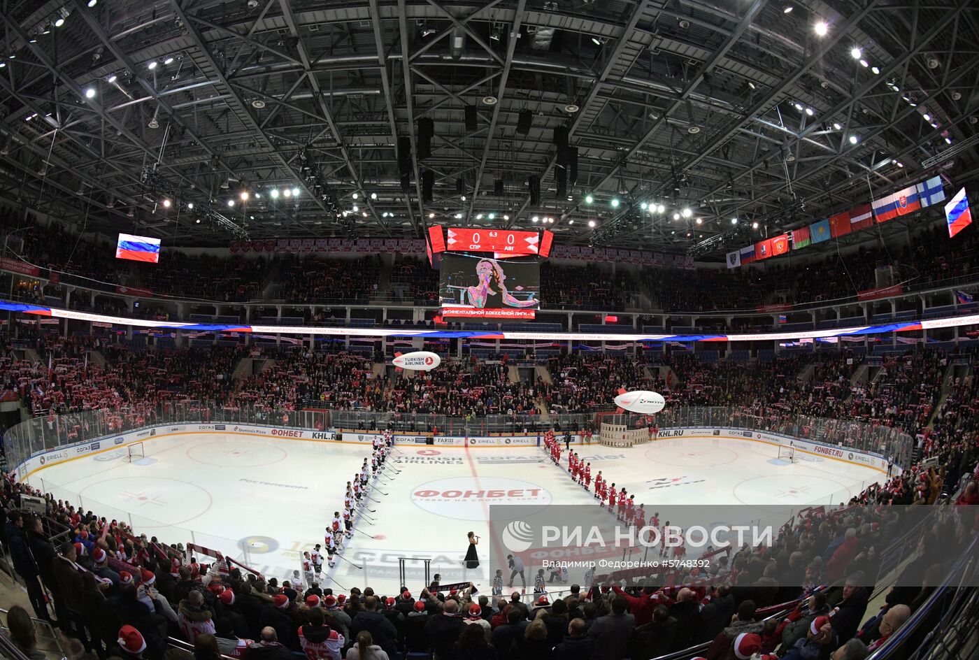 Хоккей. КХЛ. Матч "Спартак" - "Авангард"