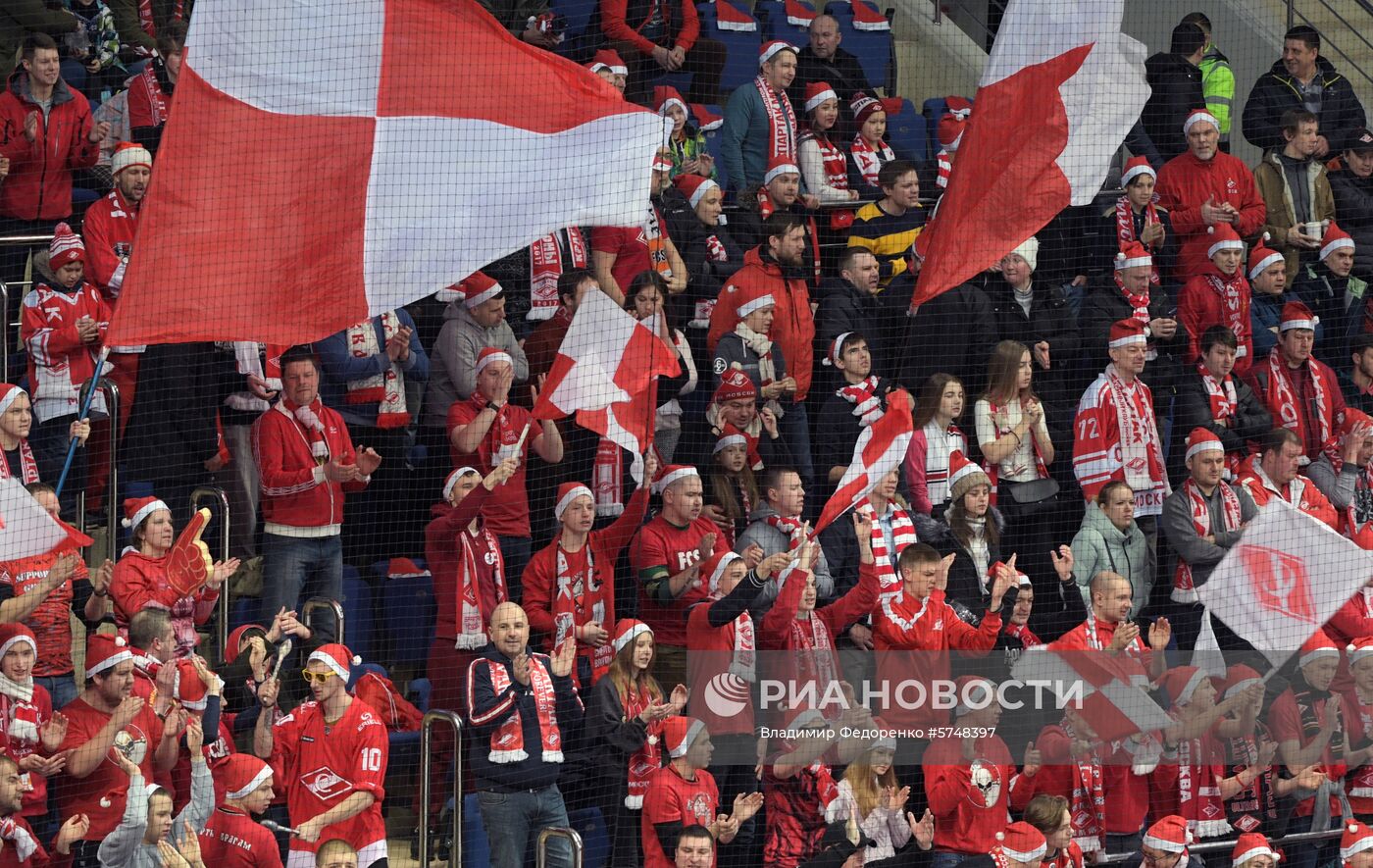 Хоккей. КХЛ. Матч "Спартак" - "Авангард"