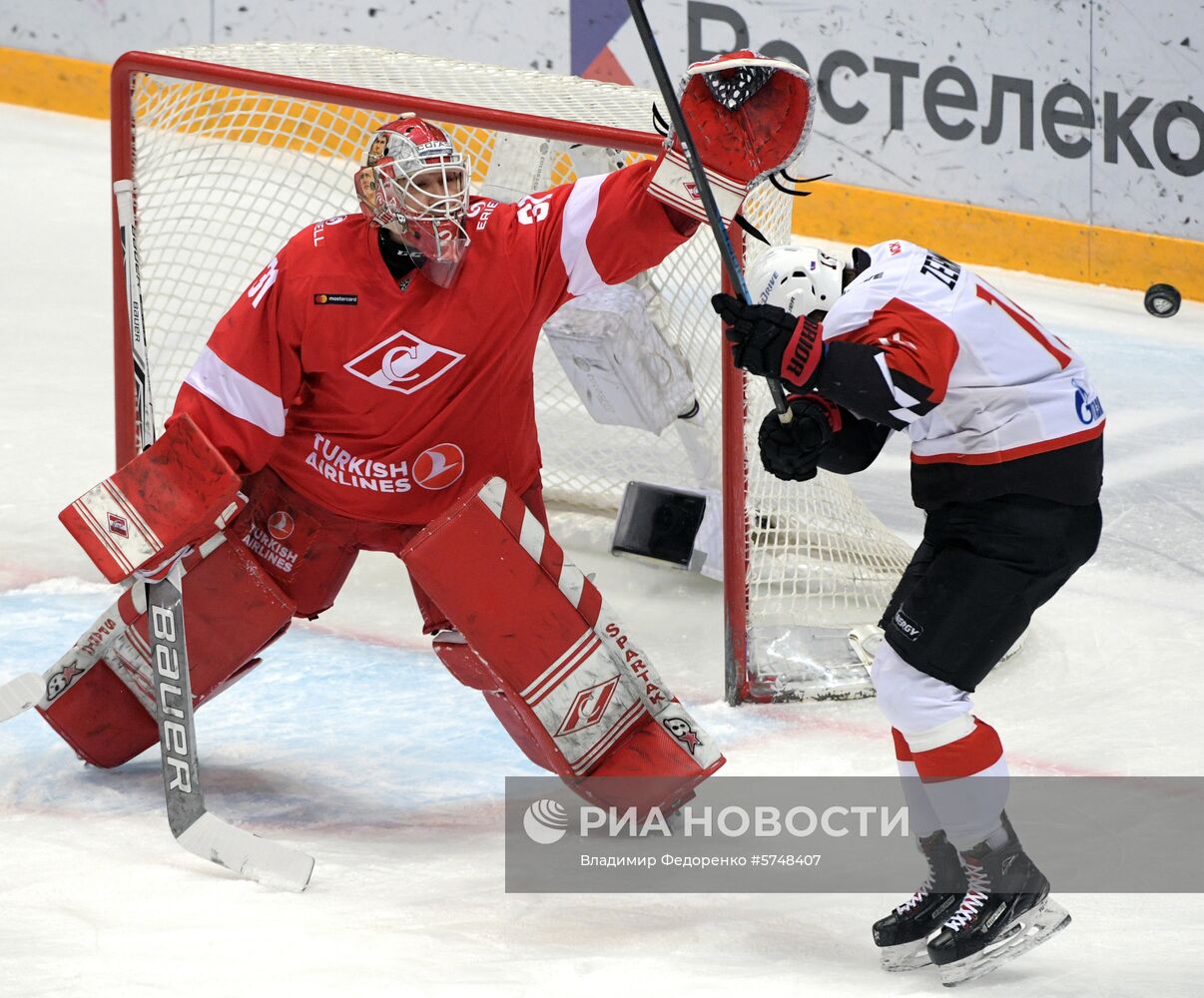 Хоккей. КХЛ. Матч "Спартак" - "Авангард"