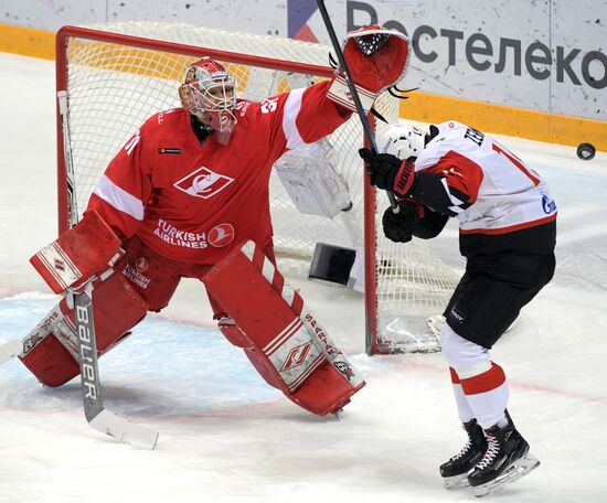 Хоккей. КХЛ. Матч "Спартак" - "Авангард"