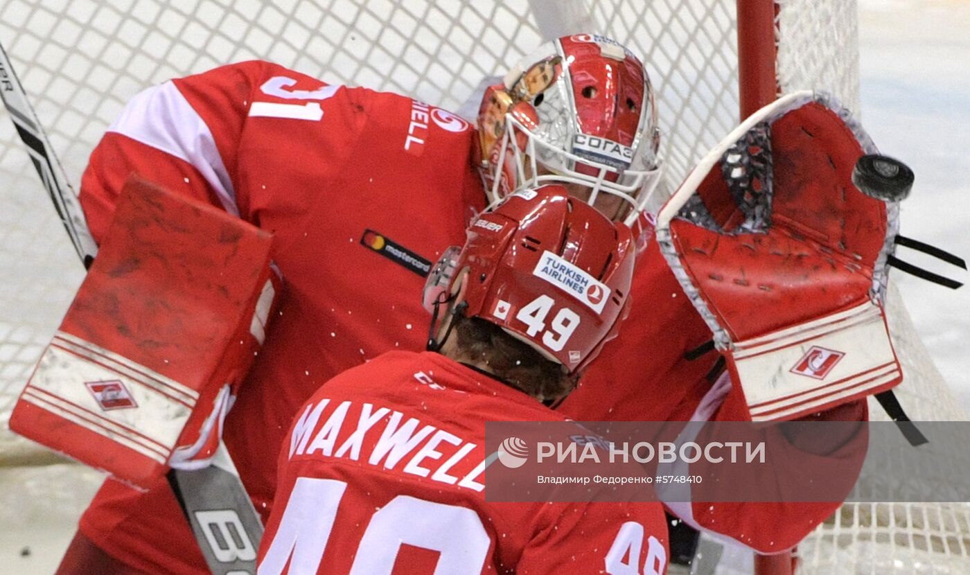 Хоккей. КХЛ. Матч "Спартак" - "Авангард"