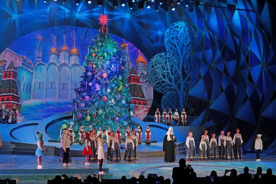 Патриаршая Рождественская елка в Кремле 
