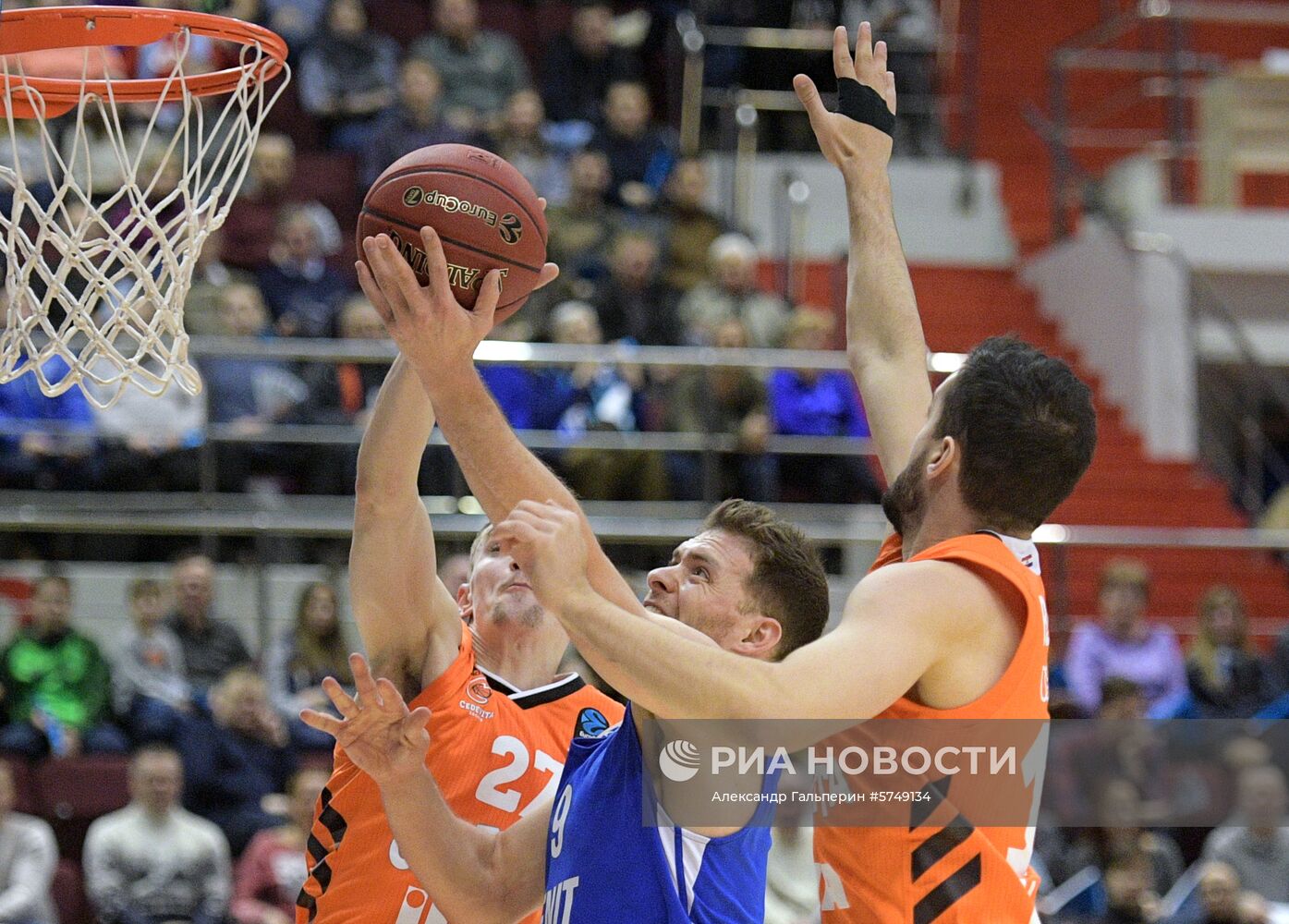 Баскетбол. Кубок Европы. Матч "Зенит" - "Цедевита"