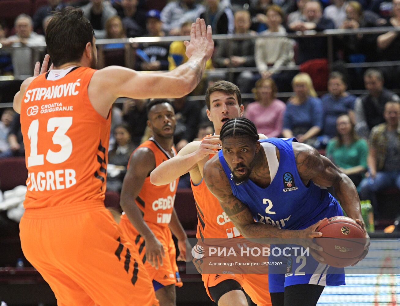 Баскетбол. Кубок Европы. Матч "Зенит" - "Цедевита"