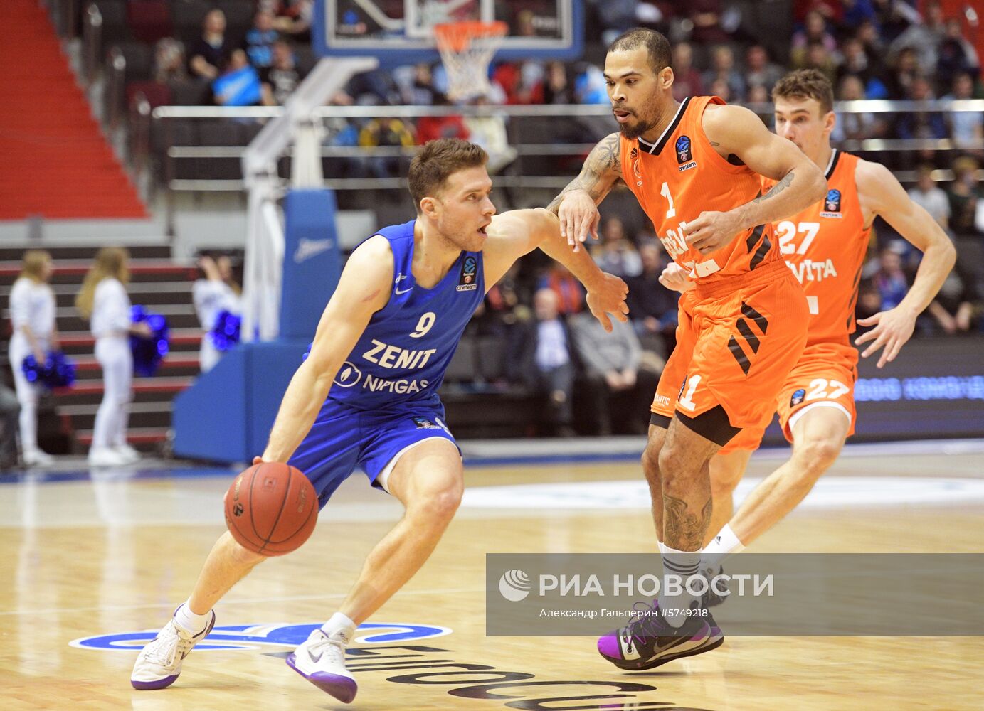Баскетбол. Кубок Европы. Матч "Зенит" - "Цедевита"