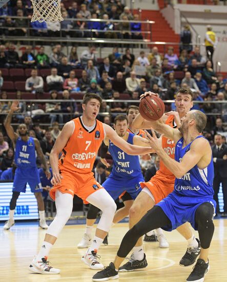 Баскетбол. Кубок Европы. Матч "Зенит" - "Цедевита"