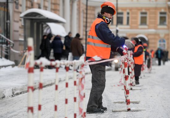 Уборка снега в Санкт-Петербурге