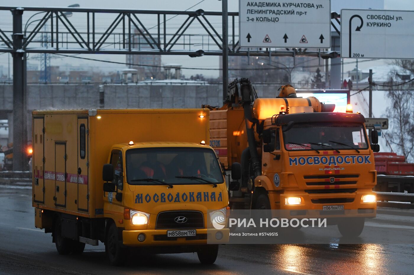 Тушинский тоннель затопило после провала грунта в шлюзе канала имени Москвы  | РИА Новости Медиабанк