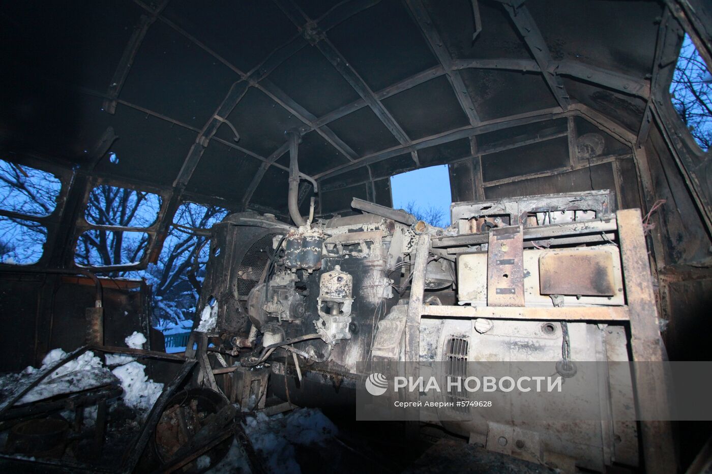 Последствия обстрела в Донецкой области