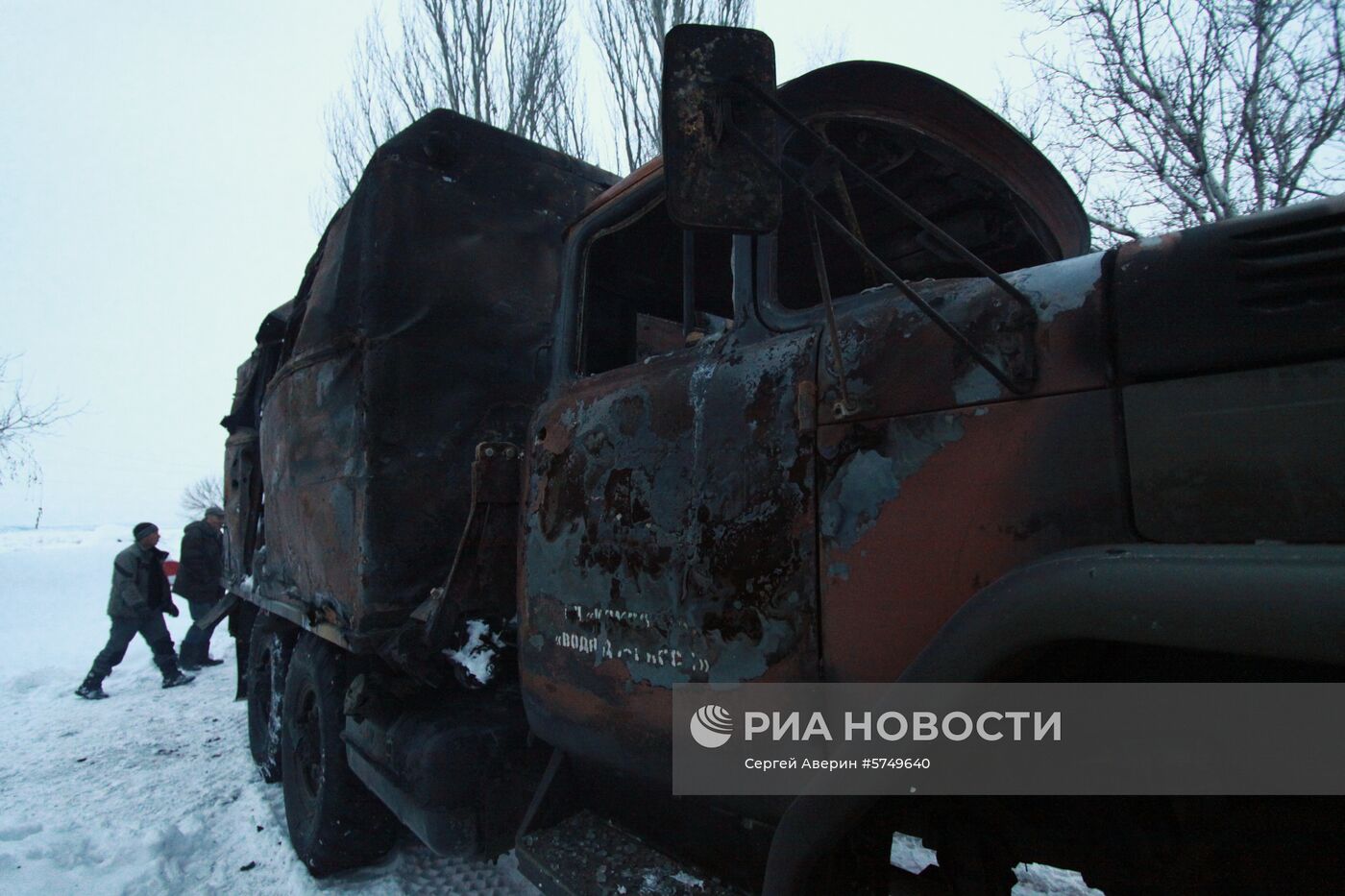 Последствия обстрела в Донецкой области