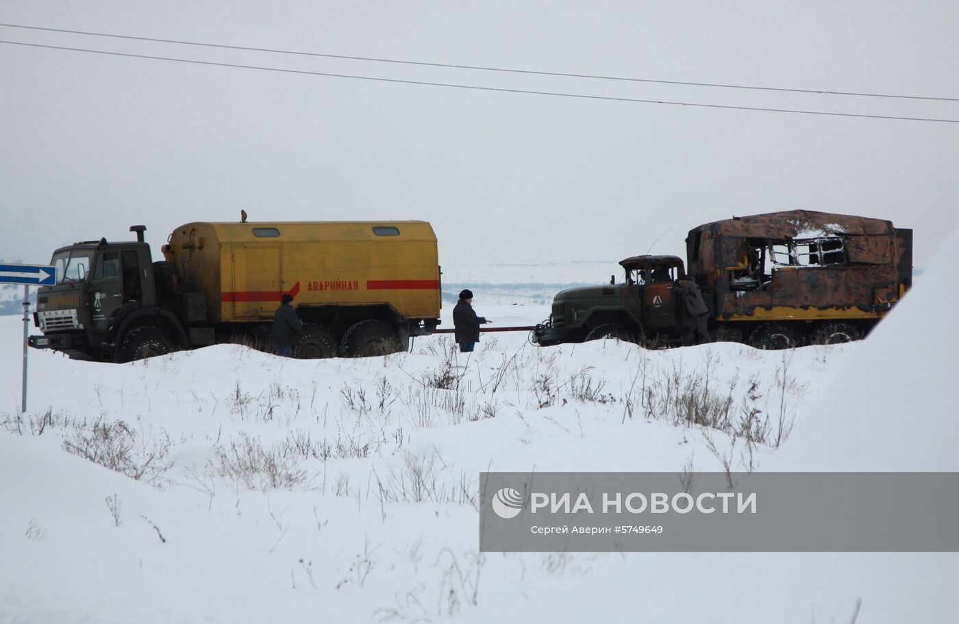 Последствия обстрела в Донецкой области