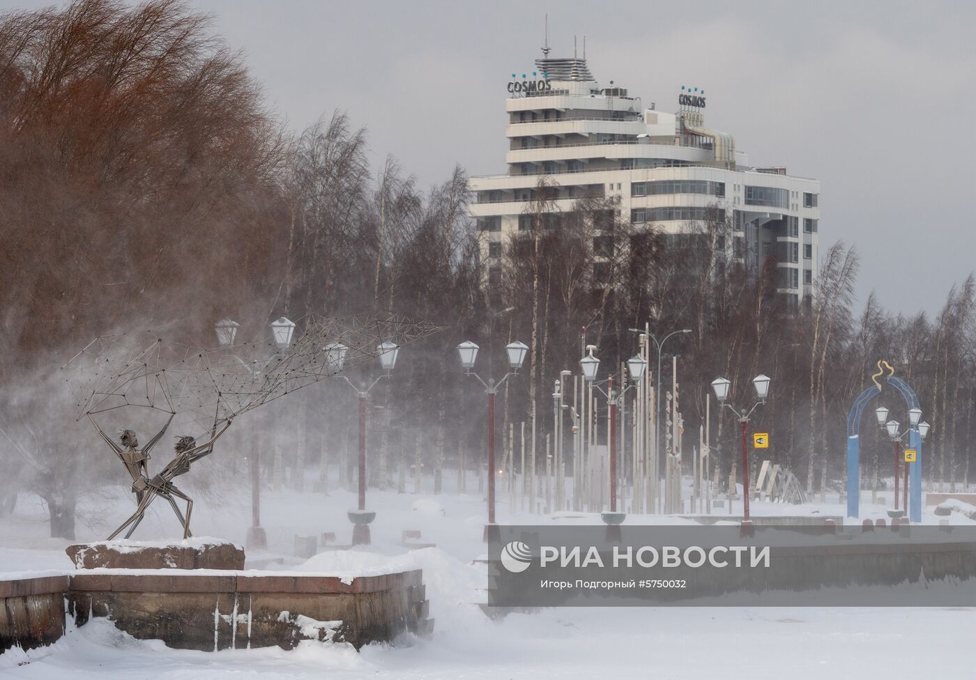 Снегопад в Петрозаводске