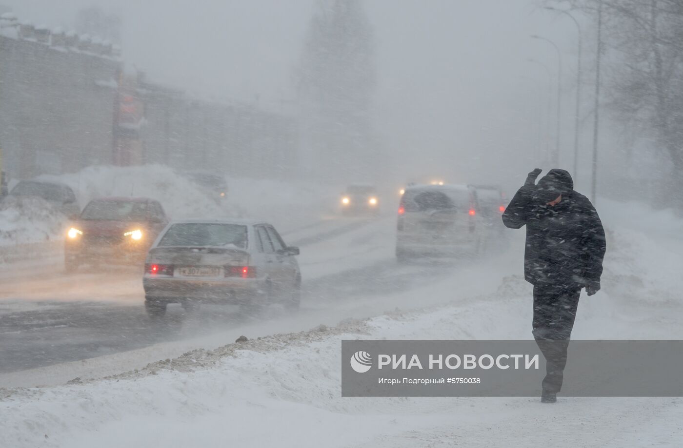 Снегопад в Петрозаводске