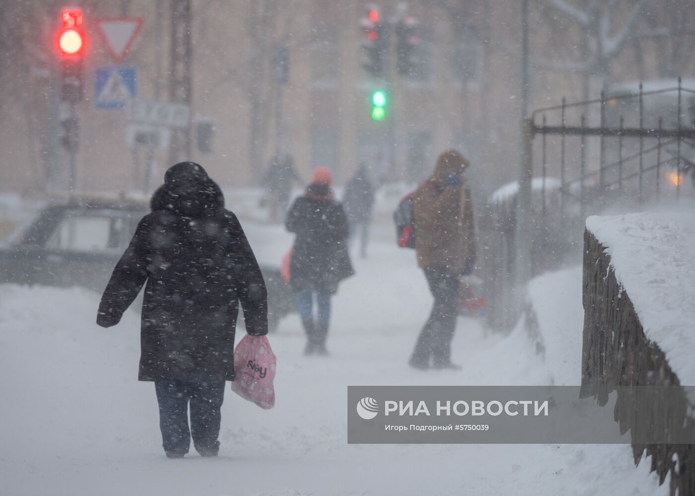 Снегопад в Петрозаводске