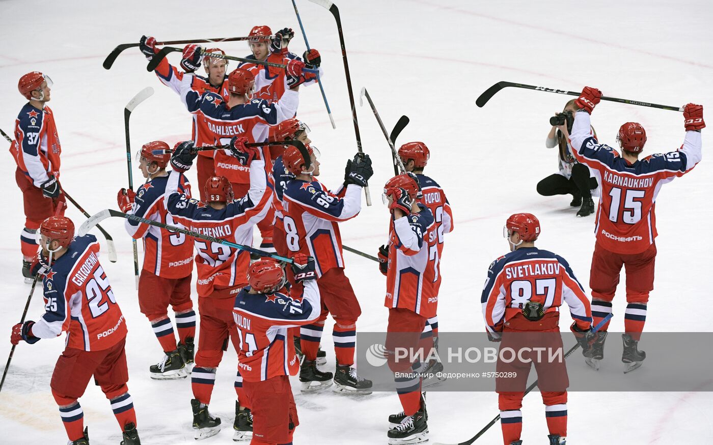 Хоккей. КХЛ. Матч ЦСКА - "Трактор"