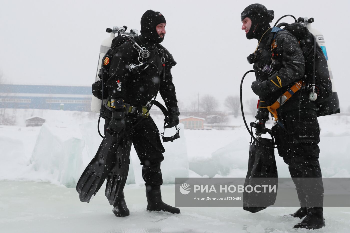 Подледное погружение в Московской области