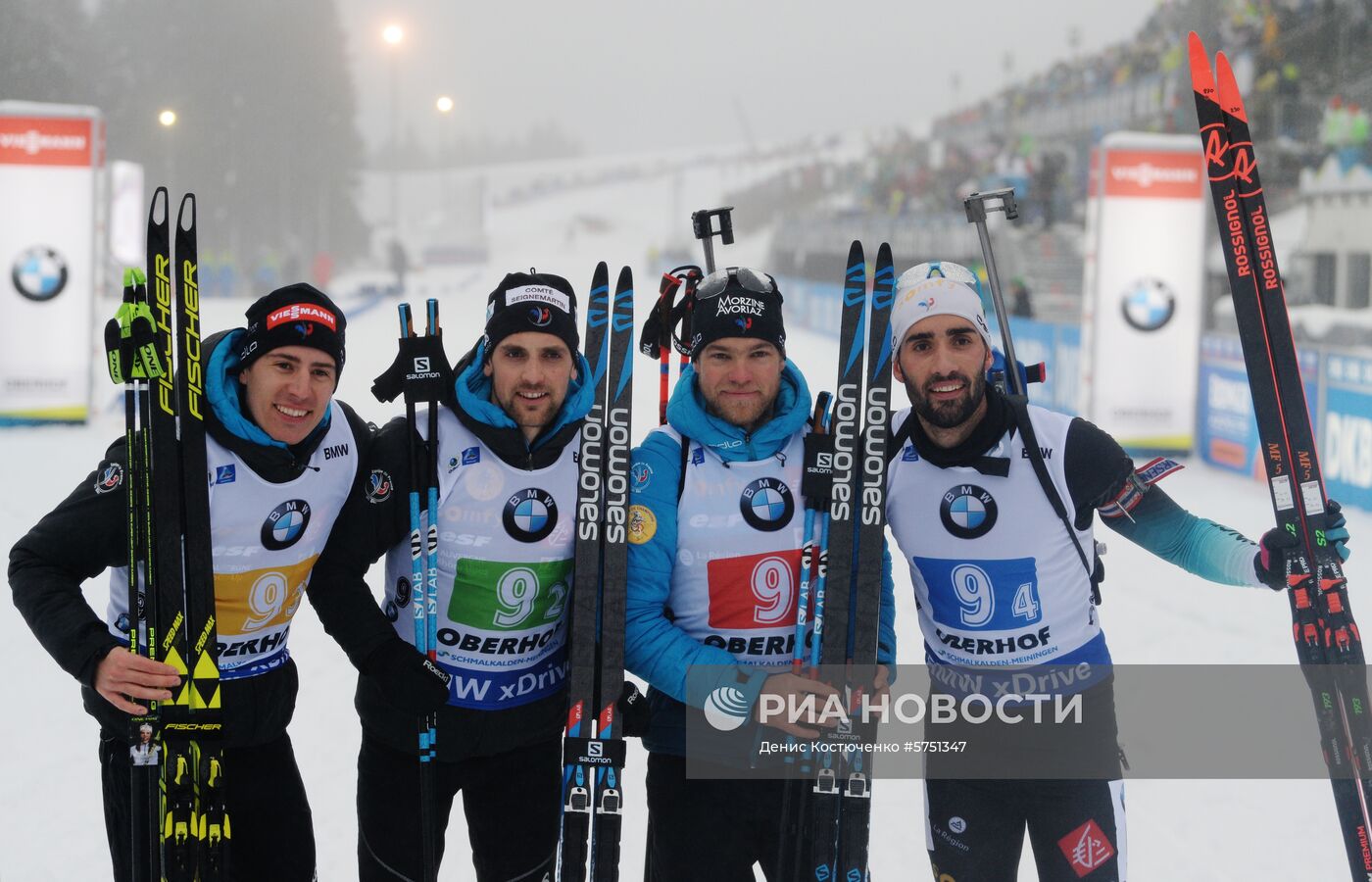 Биатлон. IV этап Кубка мира. Мужчины. Эстафета