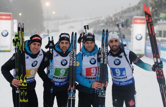 Биатлон. IV этап Кубка мира. Мужчины. Эстафета 