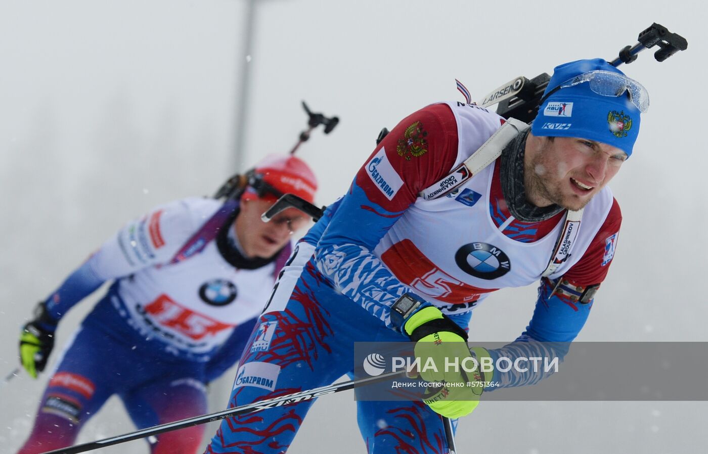 Биатлон. IV этап Кубка мира. Мужчины. Эстафета