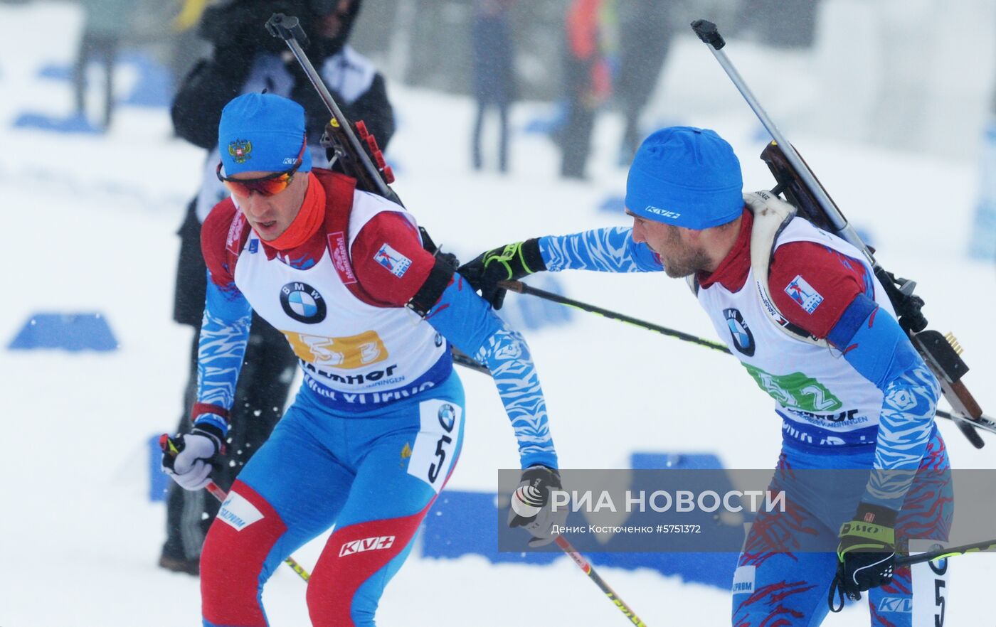 Биатлон. IV этап Кубка мира. Мужчины. Эстафета