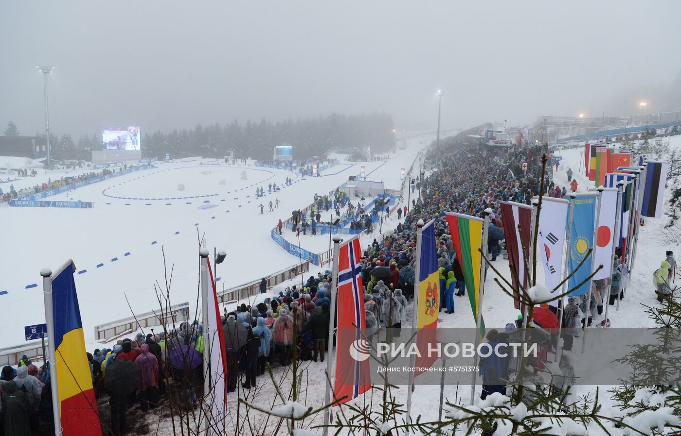 Биатлон. IV этап Кубка мира. Мужчины. Эстафета