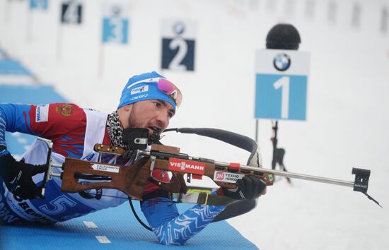 Биатлон. IV этап Кубка мира. Мужчины. Эстафета 