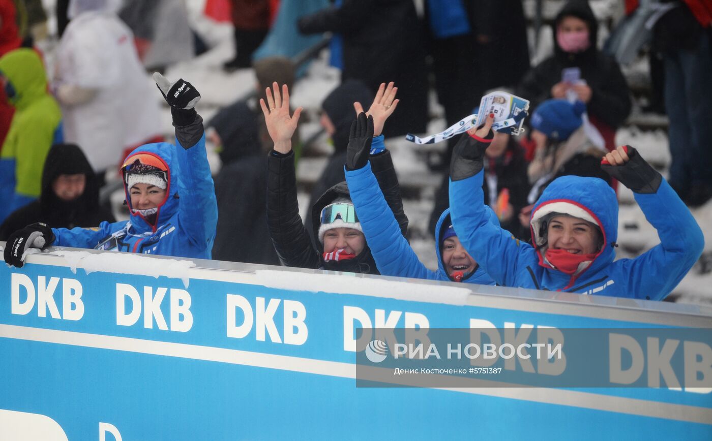 Биатлон. IV этап Кубка мира. Мужчины. Эстафета