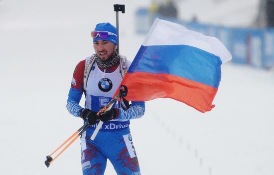 Биатлон. IV этап Кубка мира. Мужчины. Эстафета 