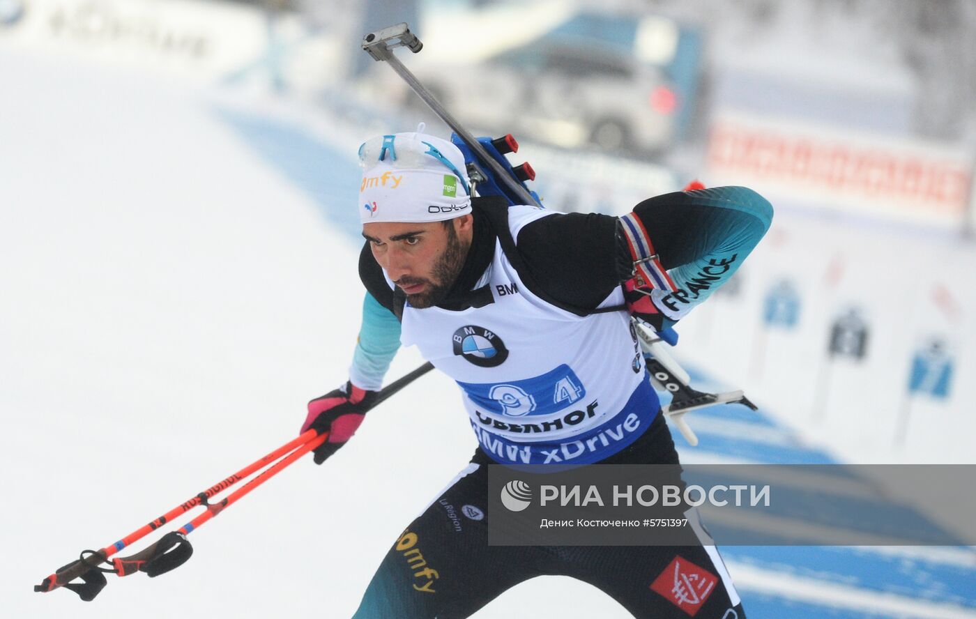 Биатлон. IV этап Кубка мира. Мужчины. Эстафета