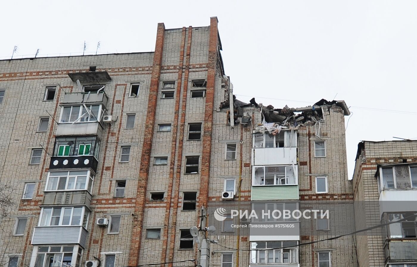 Взрыв бытового газа в жилом дома в Ростовской  области