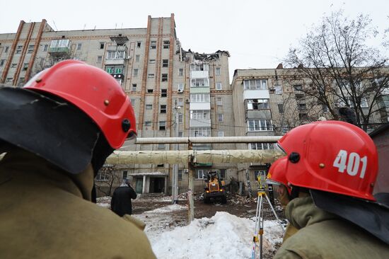 Взрыв бытового газа в жилом дома в Ростовской  области