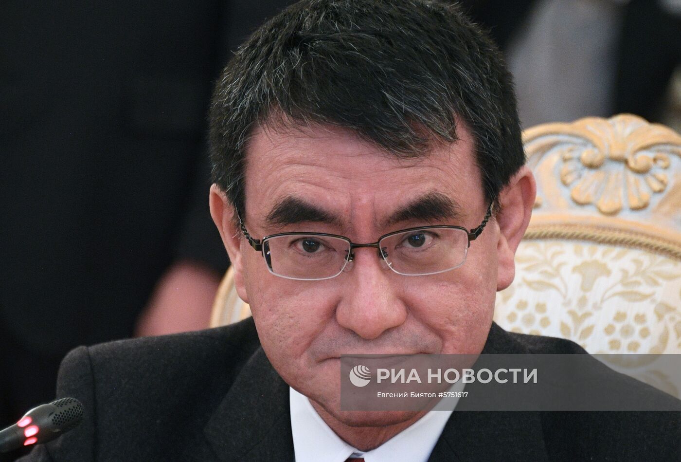 Встреча глав МИД РФ и Японии С. Лаврова и Т. Коно