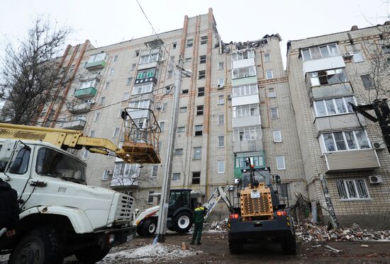 Взрыв бытового газа в жилом дома в Ростовской  области