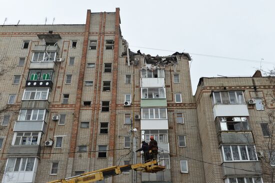 Взрыв бытового газа в жилом дома в Ростовской  области