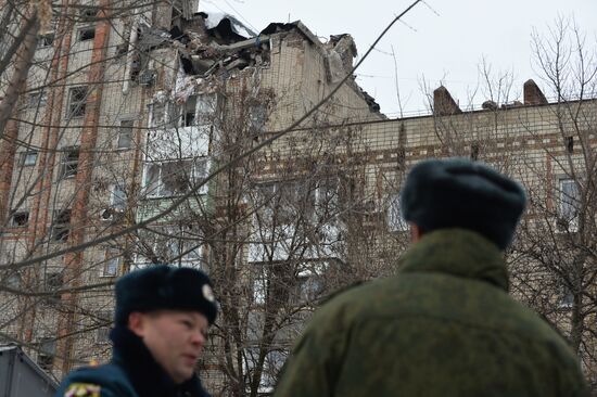 Взрыв бытового газа в жилом дома в Ростовской  области