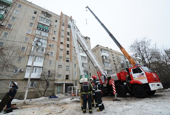 Взрыв бытового газа в жилом дома в Ростовской  области