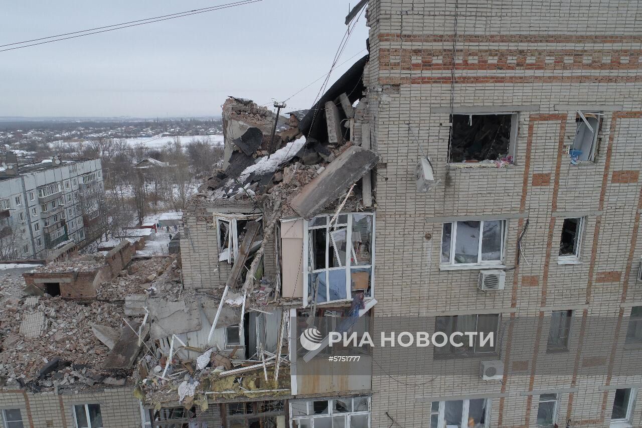 Взрыв бытового газа в жилом дома в Ростовской  области