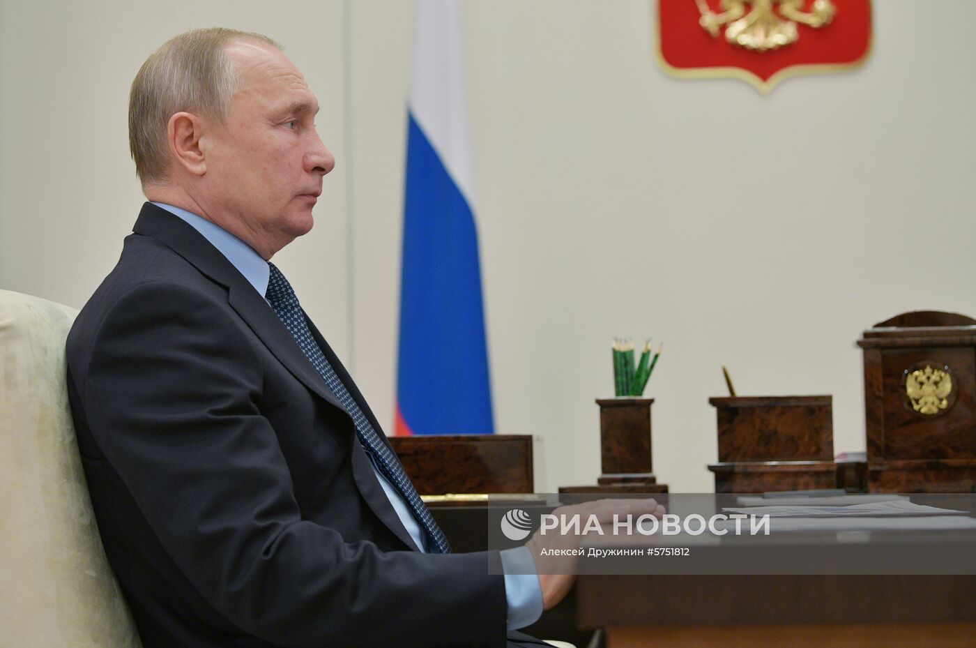 Президент РФ В. Путин встретился с главой Удмуртии А. Бречаловым