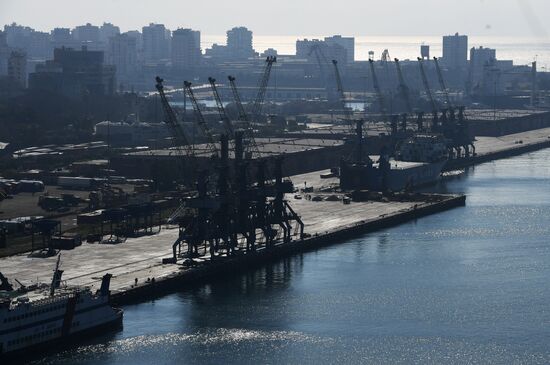 Морской порт Латакия в Сирии