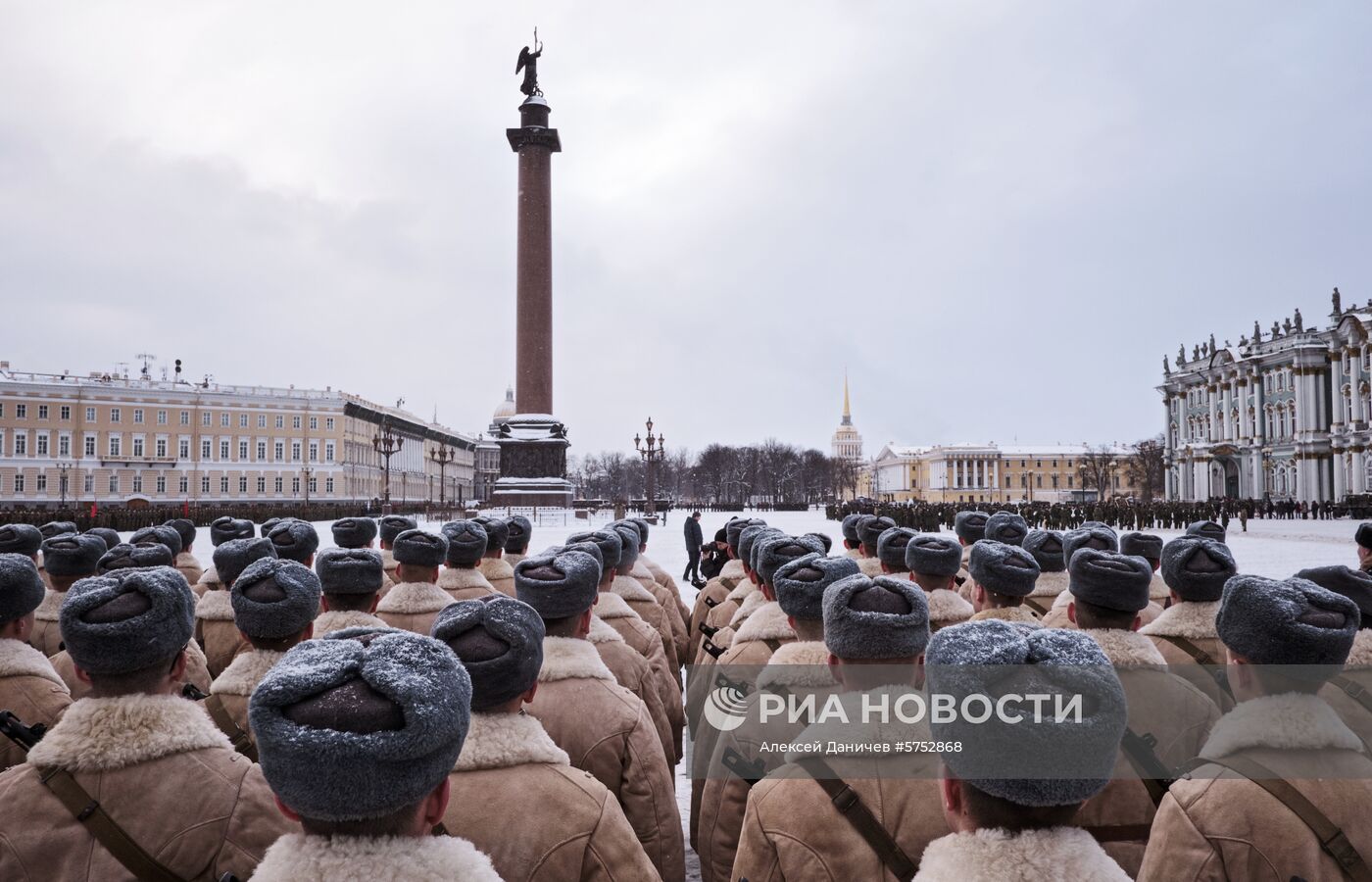 Репетиция парада в честь 75-летия снятия блокады Ленинграда 