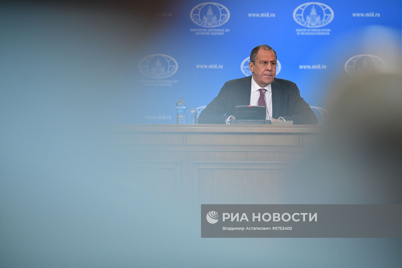Пресс-конференция главы МИД РФ С. Лаврова