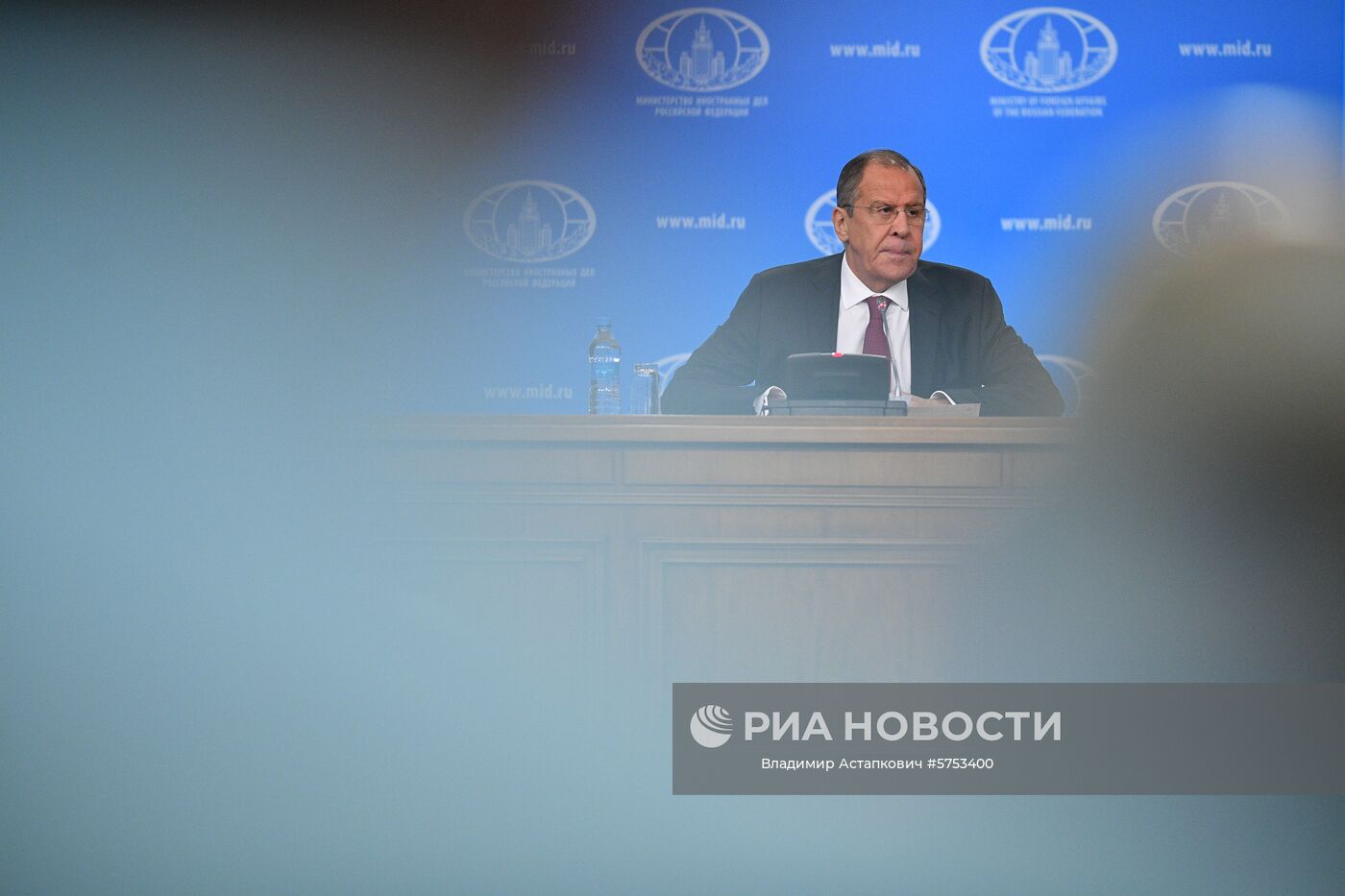Пресс-конференция главы МИД РФ С. Лаврова