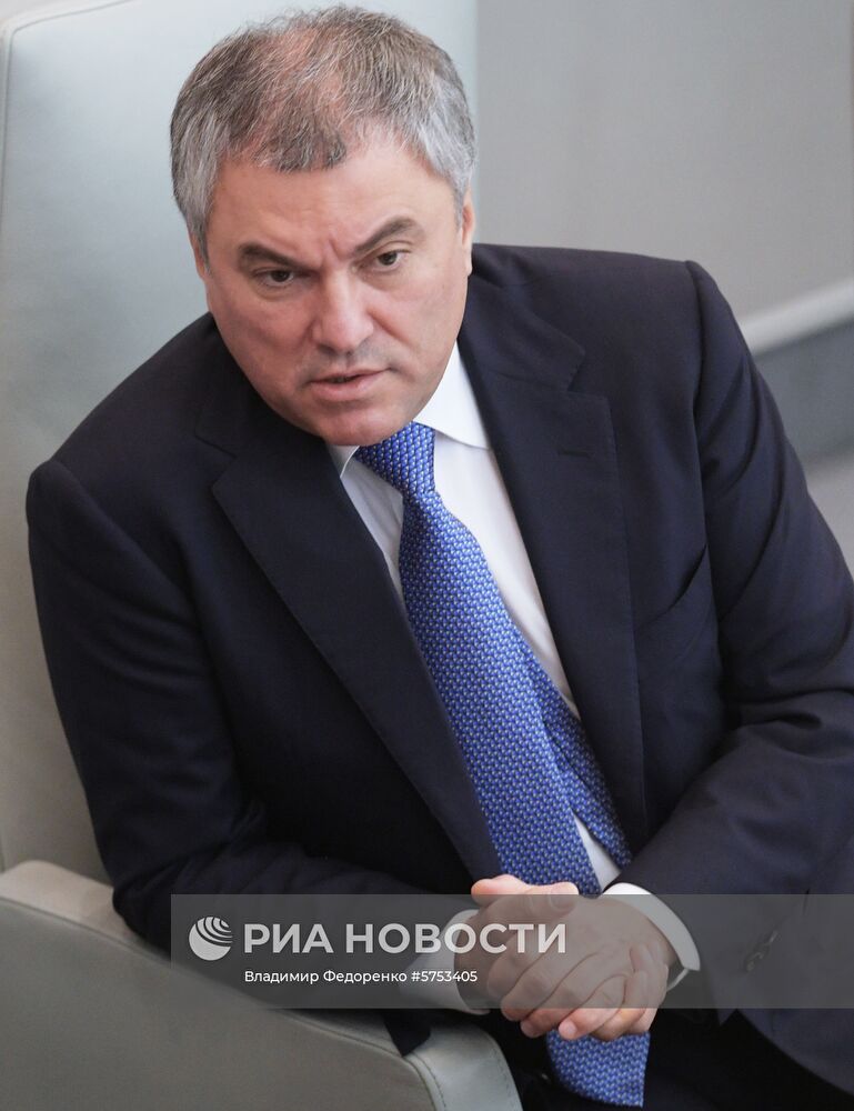 Пленарное заседание Госдумы РФ