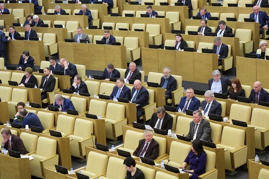 Пленарное заседание Госдумы РФ 