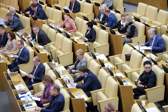 Пленарное заседание Госдумы РФ 