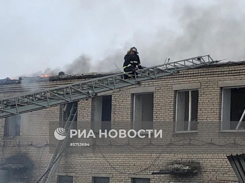 Взрыв на химзаводе в Кингисеппе