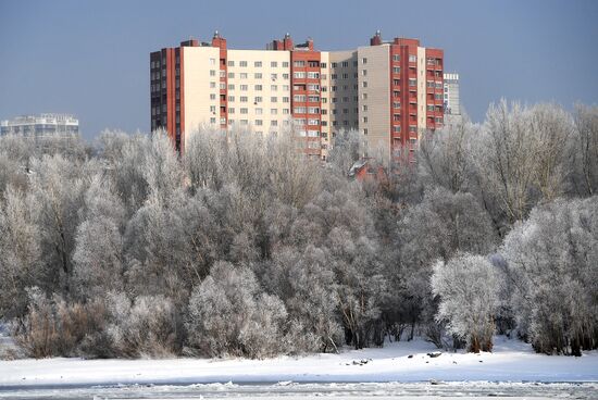 Подготовка крещенских купелей в Новосибирске