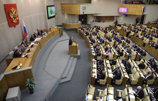 Пленарное заседание Госдумы РФ 